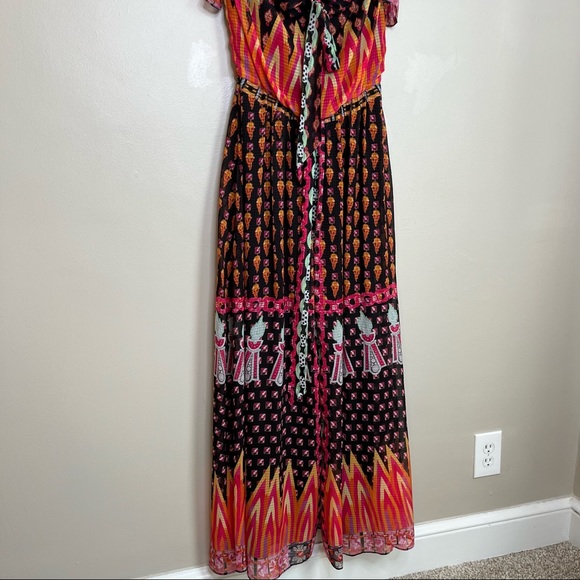 Temperley London Black Twist Millais Halter Short Sleeve Casual Maxi Dress - Picture 11 of 14